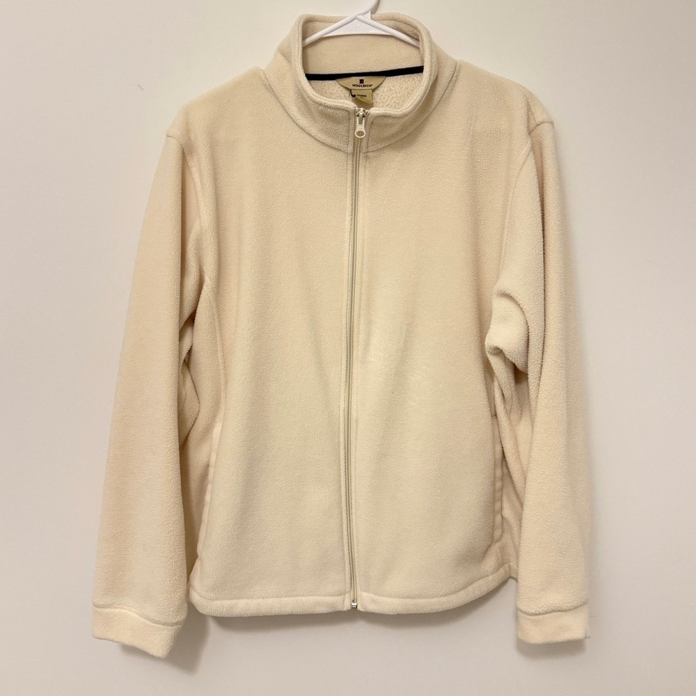 Woolrich Fleece Zip Up Size XL Women’s Andes Fleece Jacket Cream Moccasin
